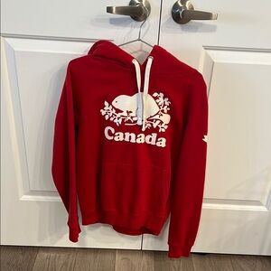 Red Canada Hoodie Sweater